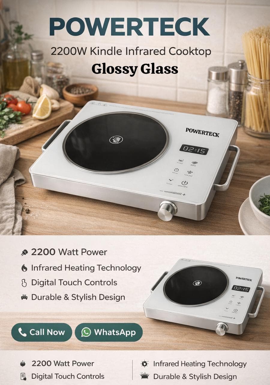 Only Few Left🔥  - Powerteck 2200W Infrared Stove Cooktop.